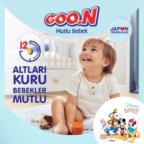 Goon Mutlu Bebek Bezi Bant Fırsat Paket 5 Beden 200 Adet