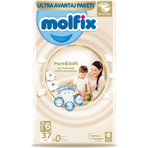 Molfix P&S E.large 6 Beden Fırsat Paketi 37’li