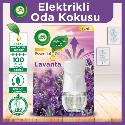 Air Wick Elektrikli Oda Kokusu Cihaz + Yedek Şişe Lavanta