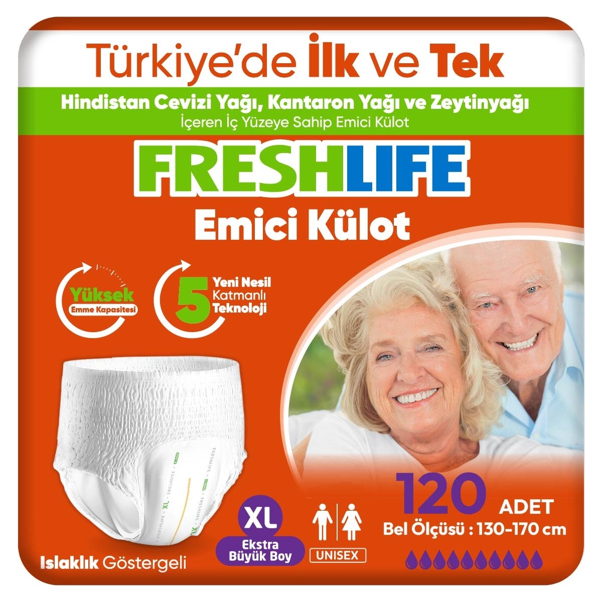 Freshlife Xlarge Emici Külot 30’Lu 4 Paket (120 Adet)