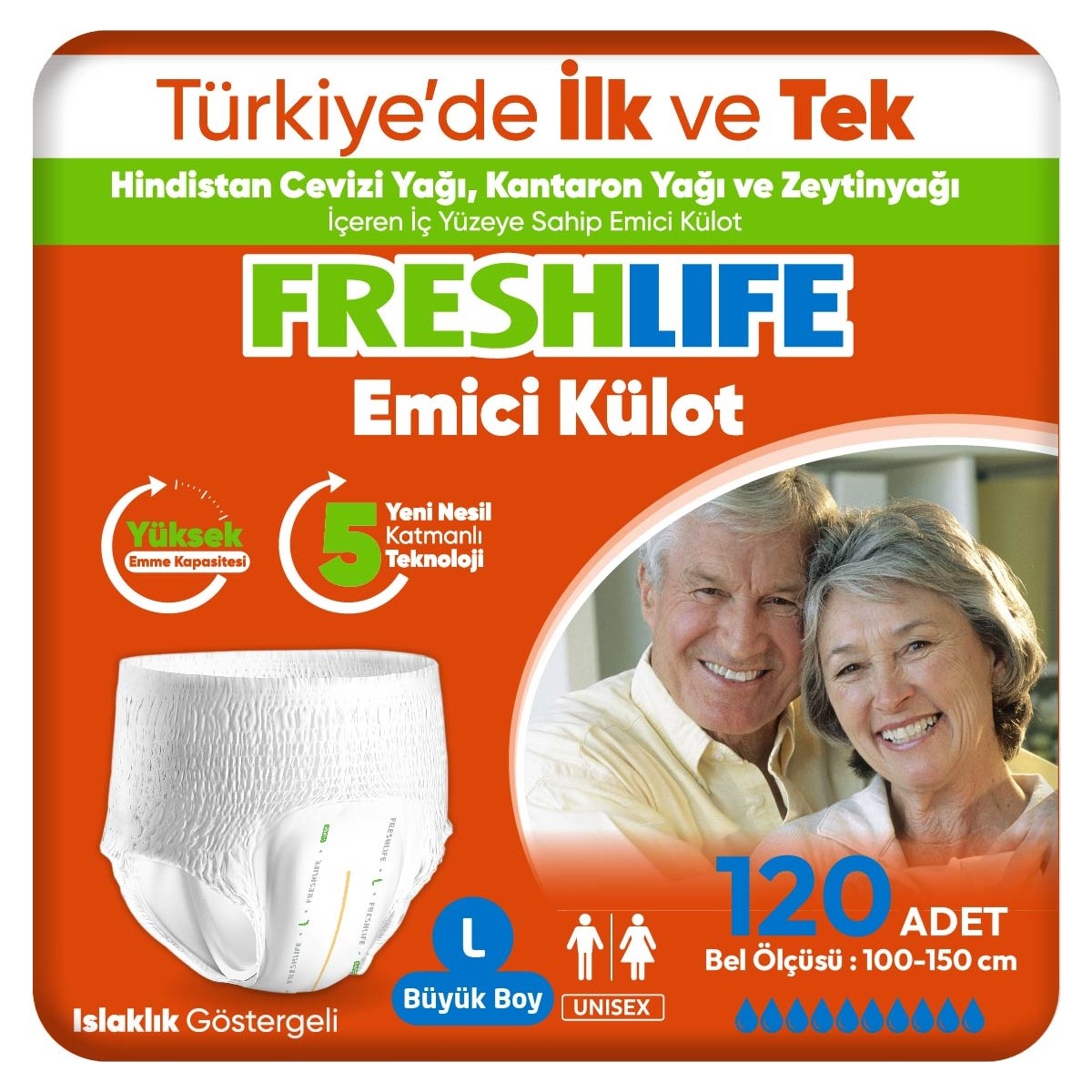 Freshlife Large Emici Külot 30’lu Paket x 4 Adet