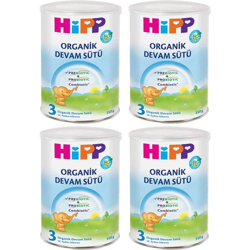 Hipp 3 Organik Combiotic Devam Sütü 350 gr - 4’lü