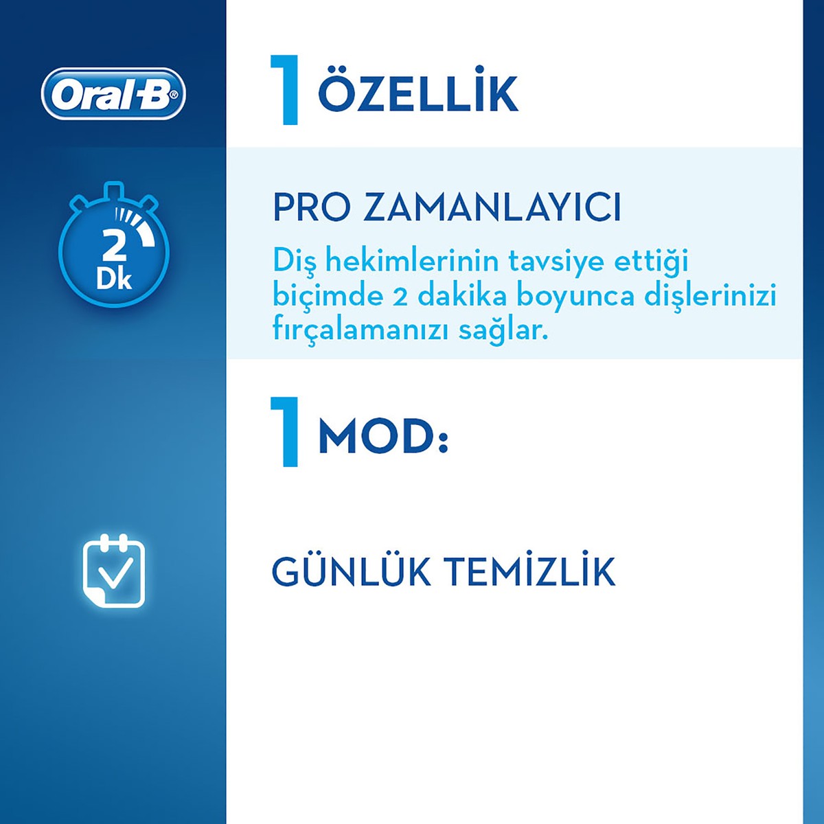 Oral-B D100 Vitality Sensi Ultra Thin Şarjlı Diş Fırçası - Beyaz