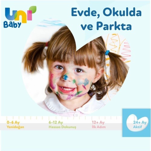 Uni Baby Aktif Islak Mendil 24’lü x 90 Adet 2160 Yaprak