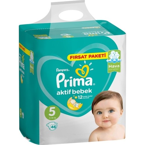 Prima Büyük Fırsat Paketi 5 Numara 92 Adet ( 46 x 2 ) 11-16 kg