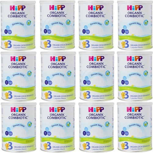 Hipp 3 Organik Combiotic Devam Sütü 350 gr 12 Adet