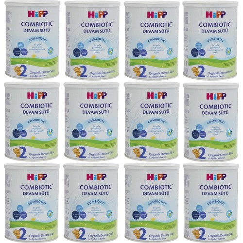 Hipp 2 Organik Combiotic Bebek Sütü 350 gr 12 Adet