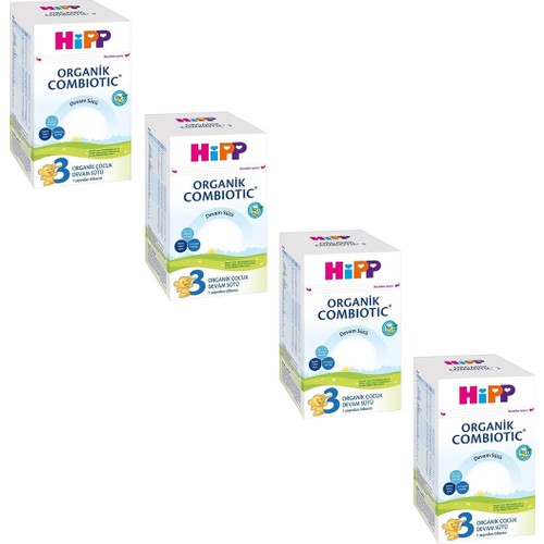 Hipp 3 Organik Combiotic Devam Sütü 800 gr 4’lü