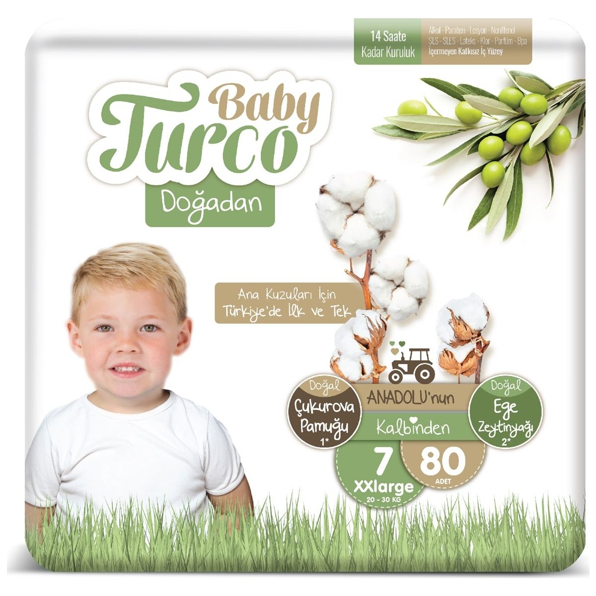 Baby Turco Doğadan 7 Numara Xxlarge 80’li