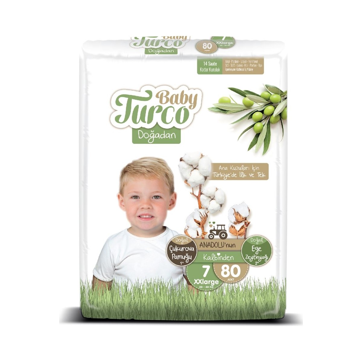 Baby Turco Doğadan 7 Numara Xxlarge 80’li