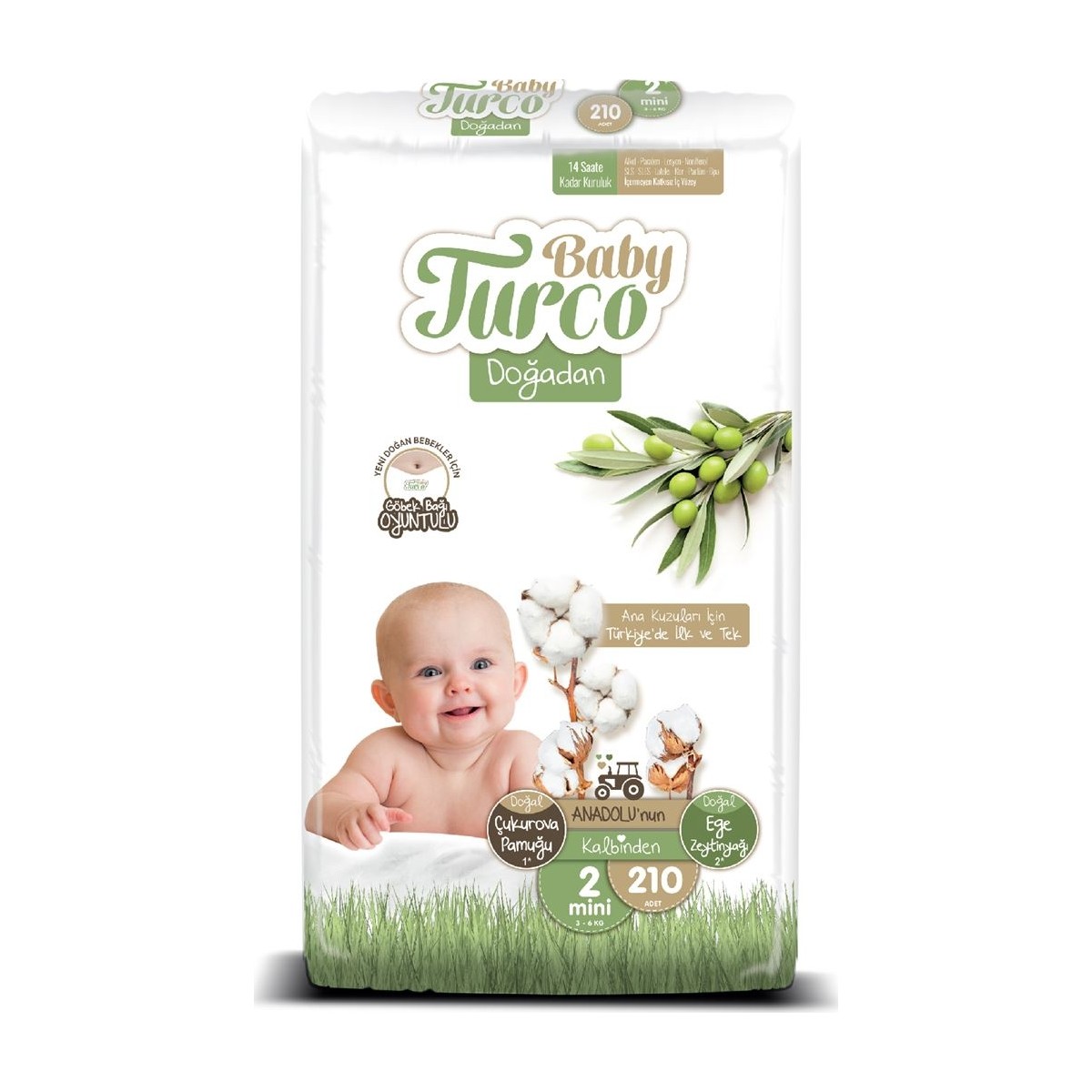 Baby Turco Doğadan 2 Numara Mini 210’lu