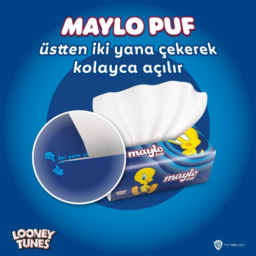 Maylo Looney Tunes Puf Mendil 150 Yaprak 12’li Paket