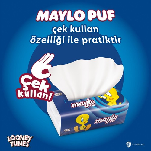 Maylo Looney Tunes Puf Mendil 150 Yaprak 12’li Paket