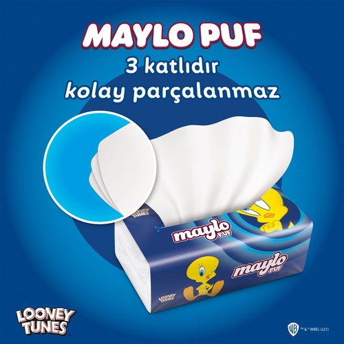 Maylo Looney Tunes Puf Mendil 150 Yaprak 12’li Paket