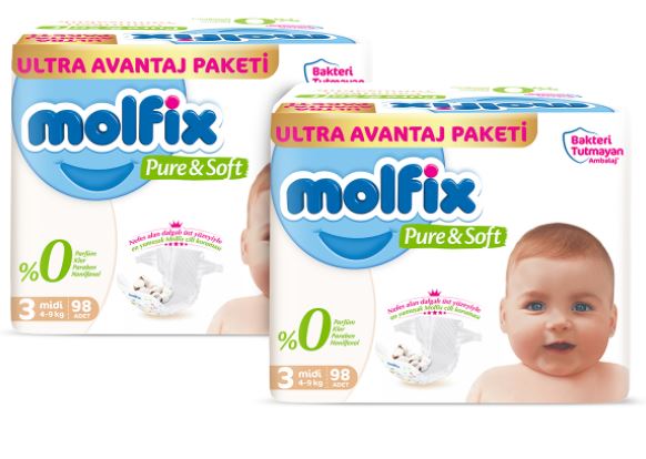 Molfix Pure&Soft Bebek Bezi 3 Beden Ultra Fırsat Paketi 98x2 Adet