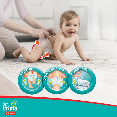 Prima Pants Külot Bebek Bezi 6 Beden Ekstra Large Aylık Fırsat Paketi 102 Adet