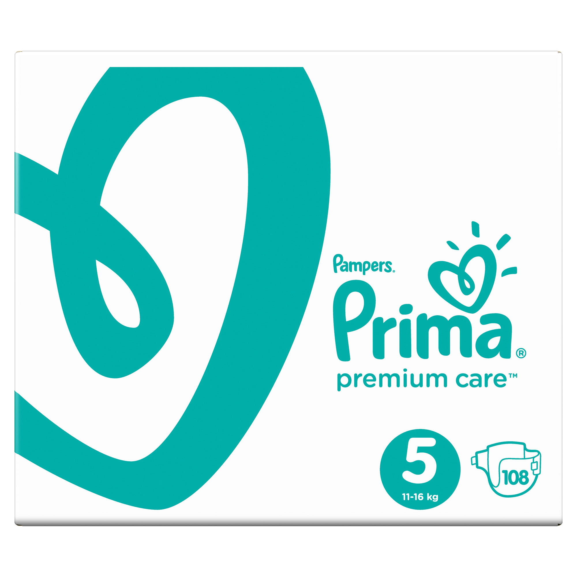 Prima Bebek Bezi Premium Care 5 Beden Aylık Paket 108 Adet