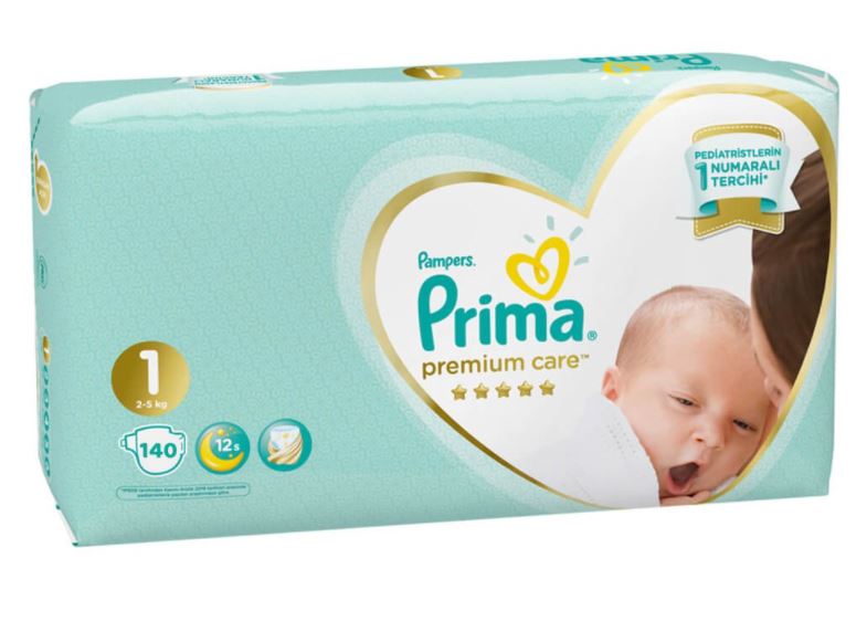 Prima Bebek Bezi Premium Care 1 Beden 2 x 70 Jumbo Paket 140 Adet