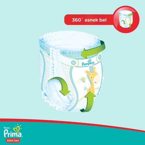 Prima Pants Külot Bebek Bezi 5 Beden Junior Aylık Fırsat Paketi 126 Adet