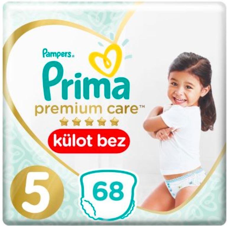 Prima Premium Care Külot Bebek Bezi 5 Beden 68 Adet İkiz Paketi