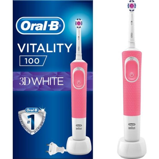 Oral-B Vitality D100 3D Pembe Şarjlı Diş Fırçası