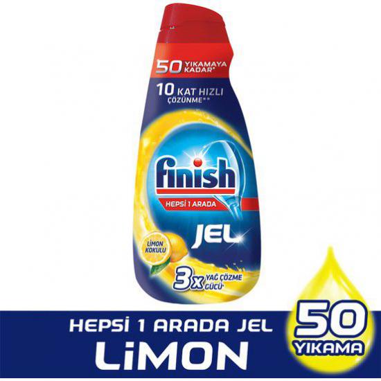 Finish HepsiBirArada Konsantre Jel 1000ml Limon Bulaşık Deterjanı