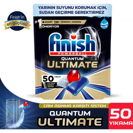 Finish Quantum Ultimate 50 Kapsül Bulaşık Makinesi Deterjanı Tableti