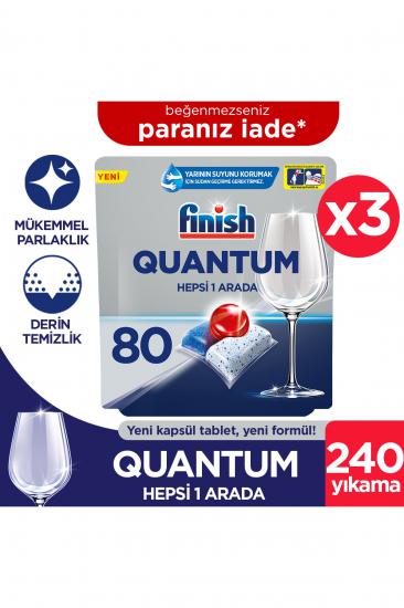 Finish Quantum 240 Tablet Bulaşık Makinesi Deterjanı (80x3)