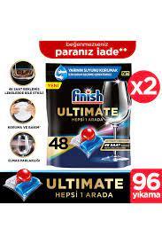 Finish Ultimate 96 Kapsül Bulaşık Makinası DeterjanTablet 48x2