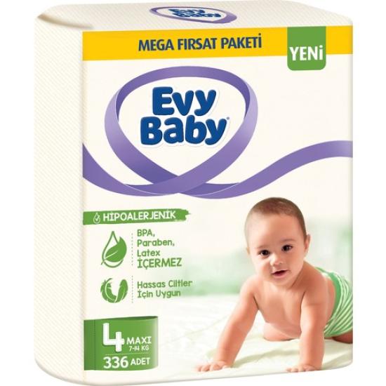 Evy Baby Bebek Bezi Mega Fırsat Paketi 4 Numara 336 Adet