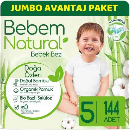 Bebem Natural Junior 5 Beden 11-18 kg 144’LÜ