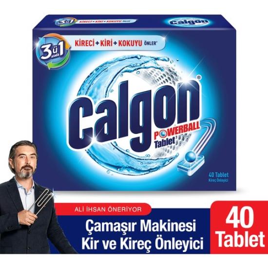 Calgon Çamaşır Makinesi Kireç Önleyici Tablet 40’lı