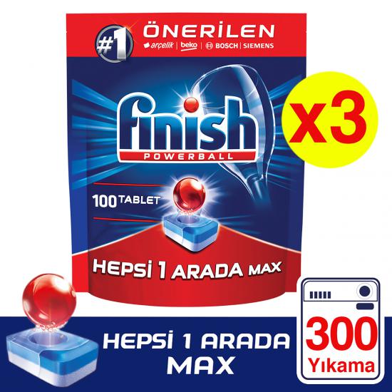 Finish Bulaşık Deterjanı Hepsi Bir Arada Max Tablet 300 Adet