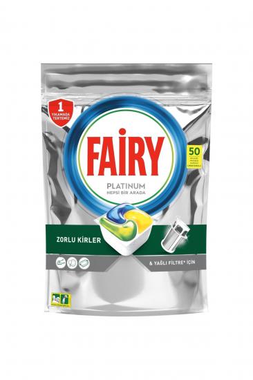Fairy Platinum 50’li Yıkama Bulaşık Makinesi Deterjanı Tablet