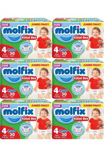 Molfix Külot Bebek Bezi Jumbo Beden:4 (7-14kg) Maxi 180 Adet