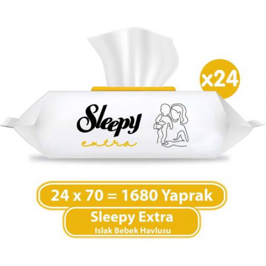 Sleepy Extra Islak Bebek Havlusu 24x70 (1680 Yaprak)