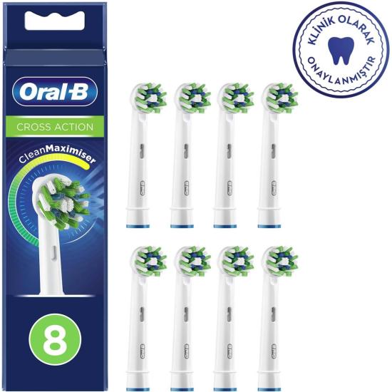 Oral-B Cross Action Clean Maximizer 8’li Diş Fırçası Yedek Başlığı EB50
