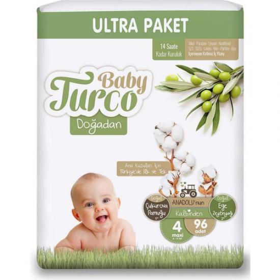 Baby Turco Doğadan Ultra Maxi No 4 96 Adet