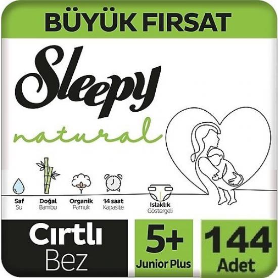 Sleepy Bebek Bezi Natural Beden:5+Junior Plus 144 Adet