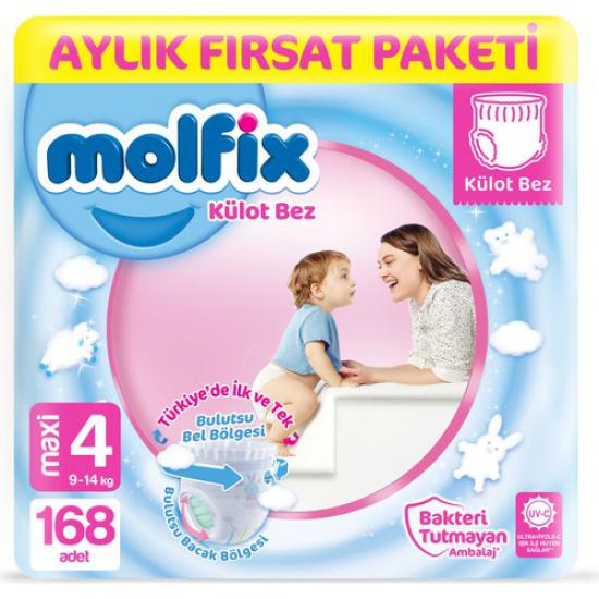 Molfix Külot Bez 4 Beden Maxi Aylık Fırsat Paketi 168 Adet