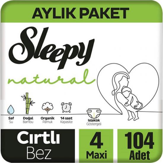 Sleepy Natural Bebek Bezi Maxi 4 No 104 Lü