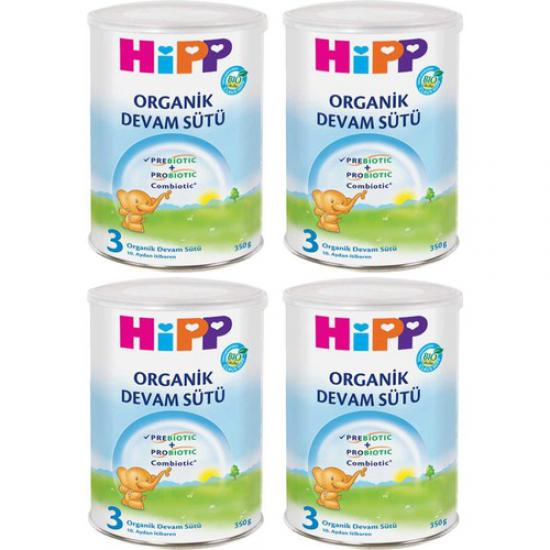 Hipp 3 Organik Combiotic Devam Sütü 350 gr - 4’lü