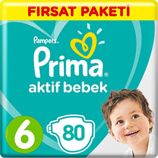 Prima Bebek Bezi 6 Beden Fırsat Paketi 13-18 Kg (2*40) 80