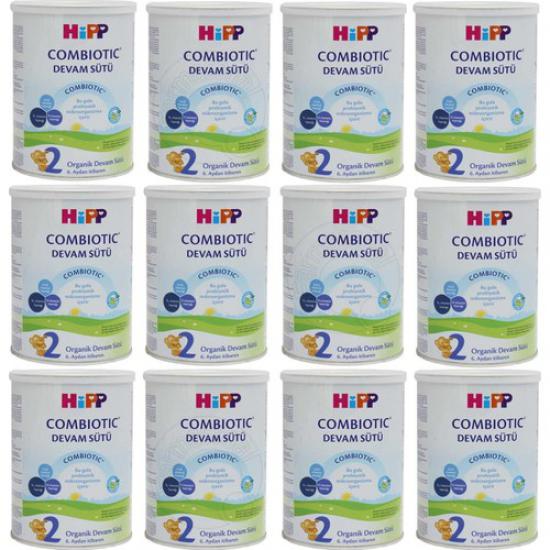 Hipp 2 Organik Combiotic Bebek Sütü 350 gr 12 Adet