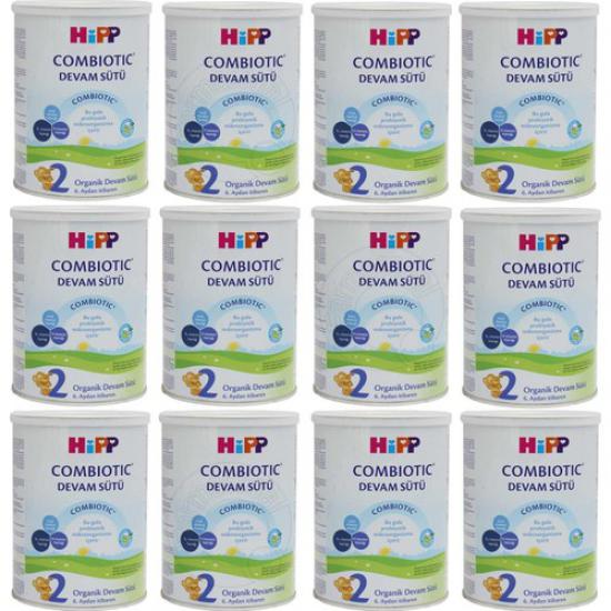 Hipp 2 Organik Combiotic Bebek Sütü 350 gr 12 Adet