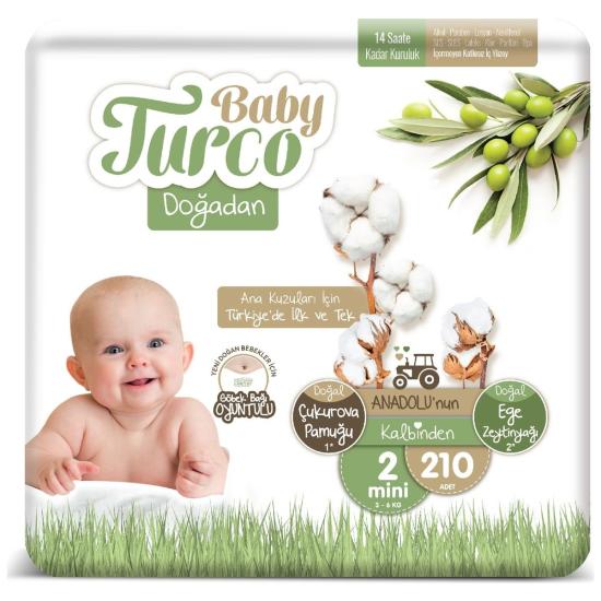 Baby Turco Doğadan 2 Numara Mini 210’lu