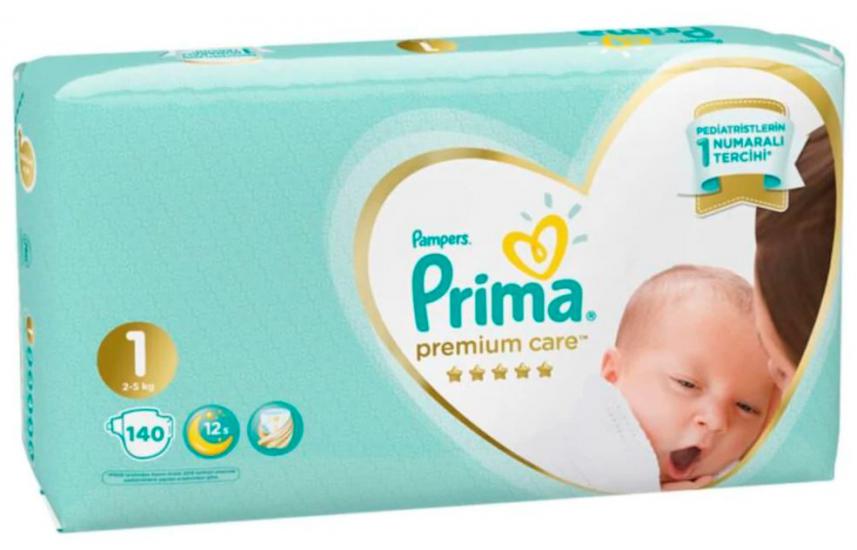 Prima Bebek Bezi Premium Care 1 Beden 2 x 70 Jumbo Paket 140 Adet