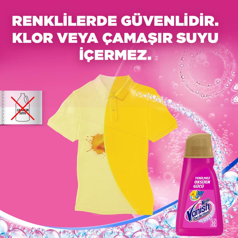 Vanish Kosla Oxi Action Gold Sıvı Leke Çıkarıcı 2 x 1 L