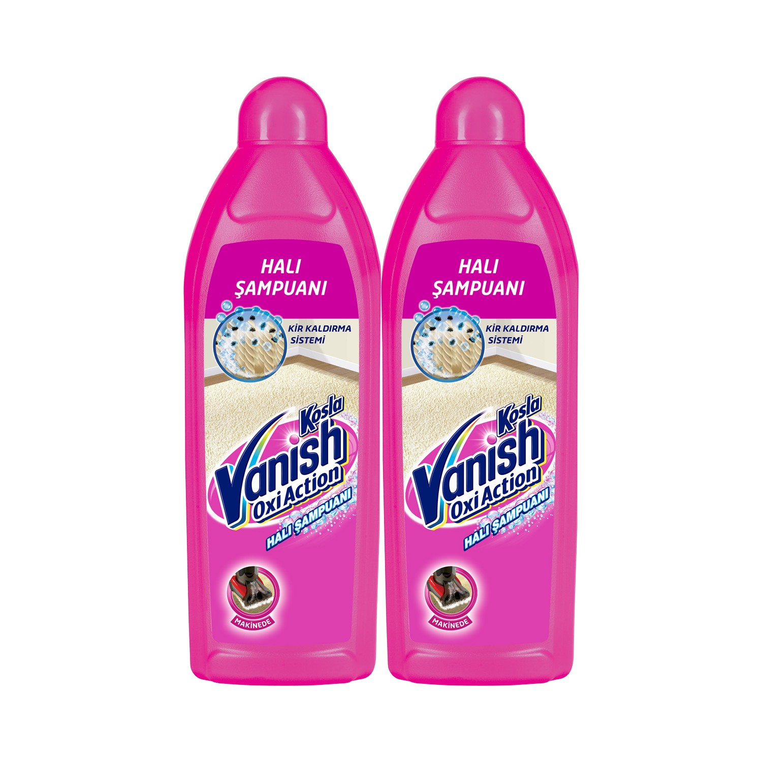 Vanish Kosla Halı Şampuanı Makine Yıkama 2’li Paket (2x850 ml)