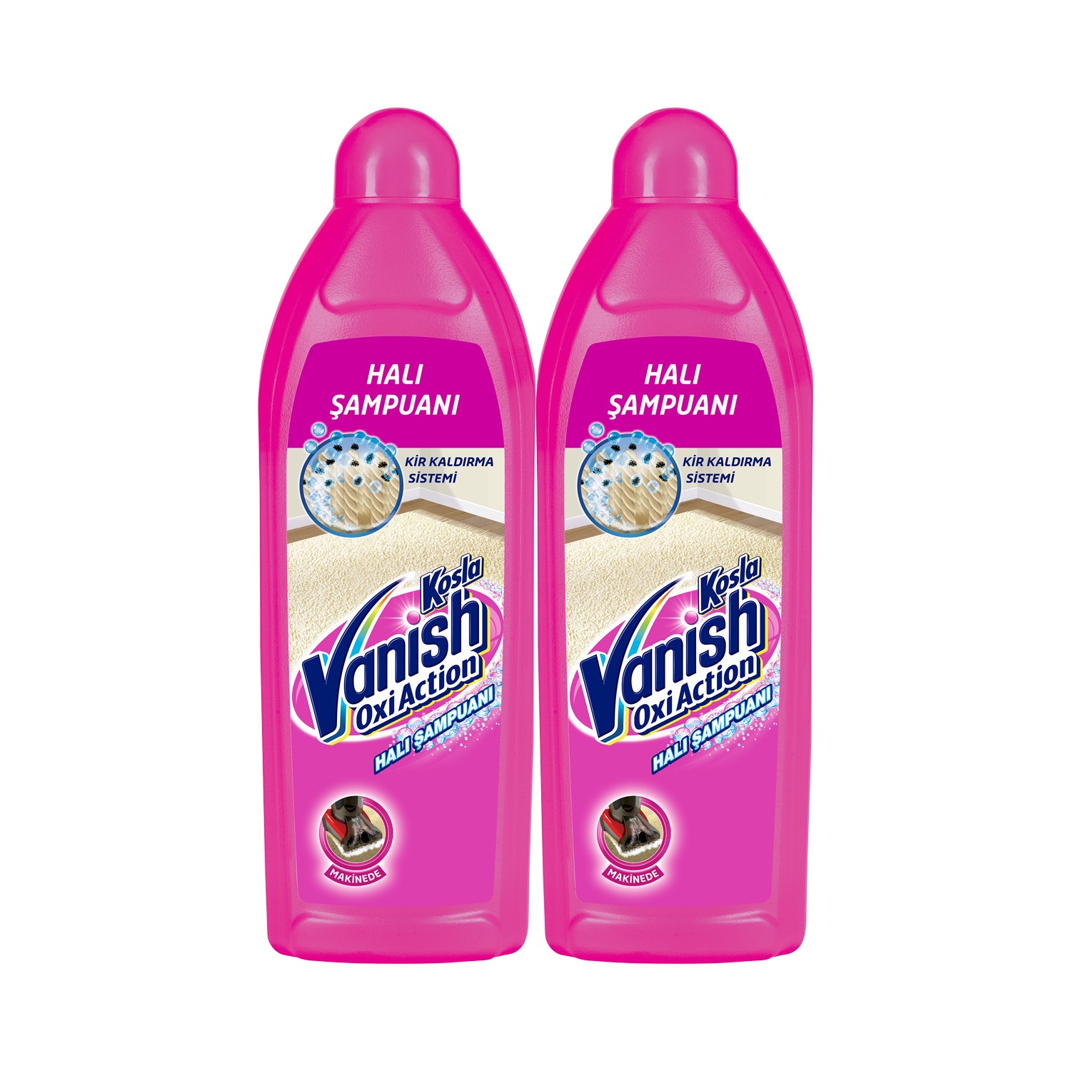 Vanish Kosla Halı Şampuanı Makine Yıkama 2’li Paket (2x850 ml)